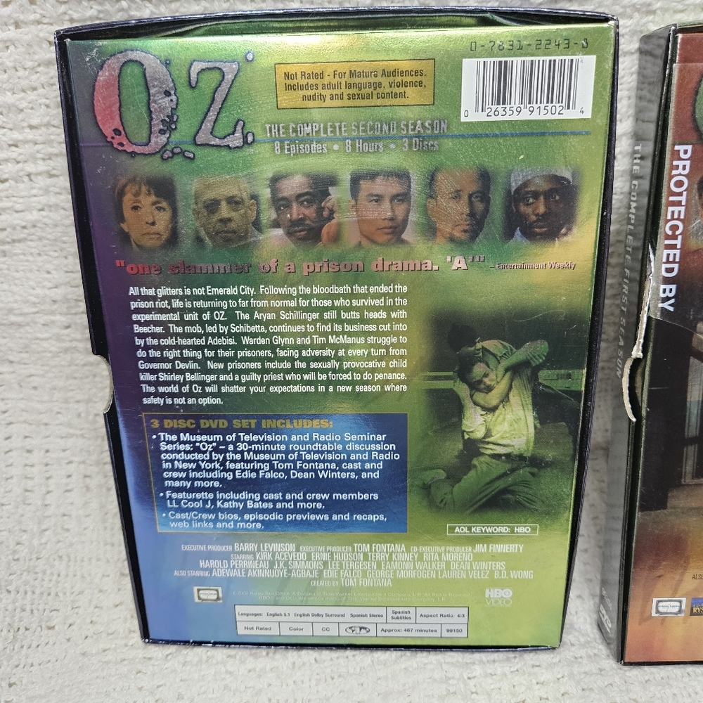 OZ FIRST & SECOND COMPLETE SEASON (16 Episodes-16 Hours-6 Discs) HBO BOX SETS - Picture 3 of 11